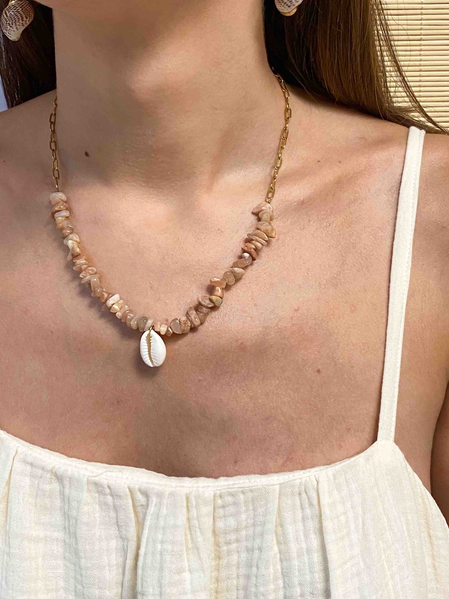 SAND - Quartz combined necklace