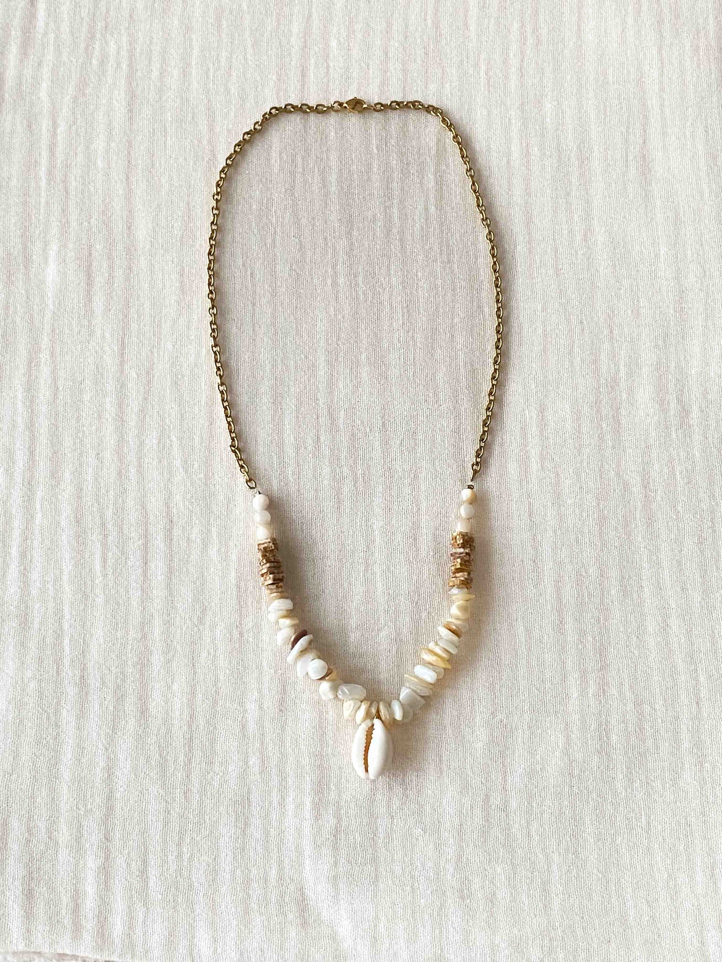 SAND - Mother-of-pearl combination necklace