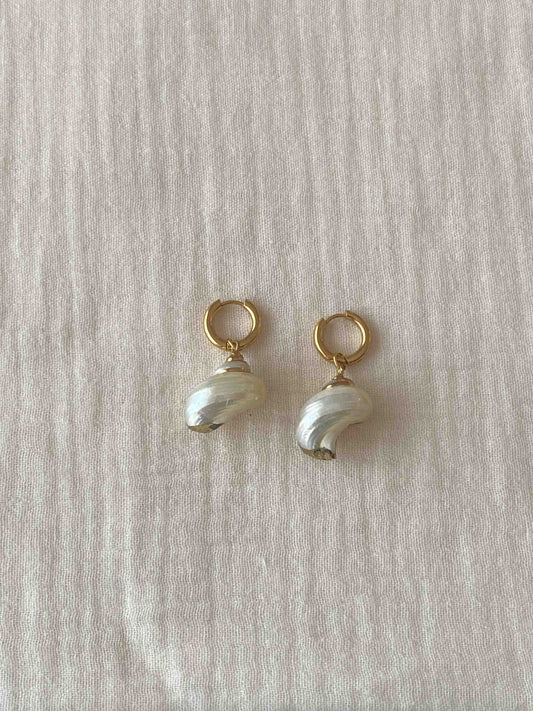 SEA - Pendientes caracola nácar