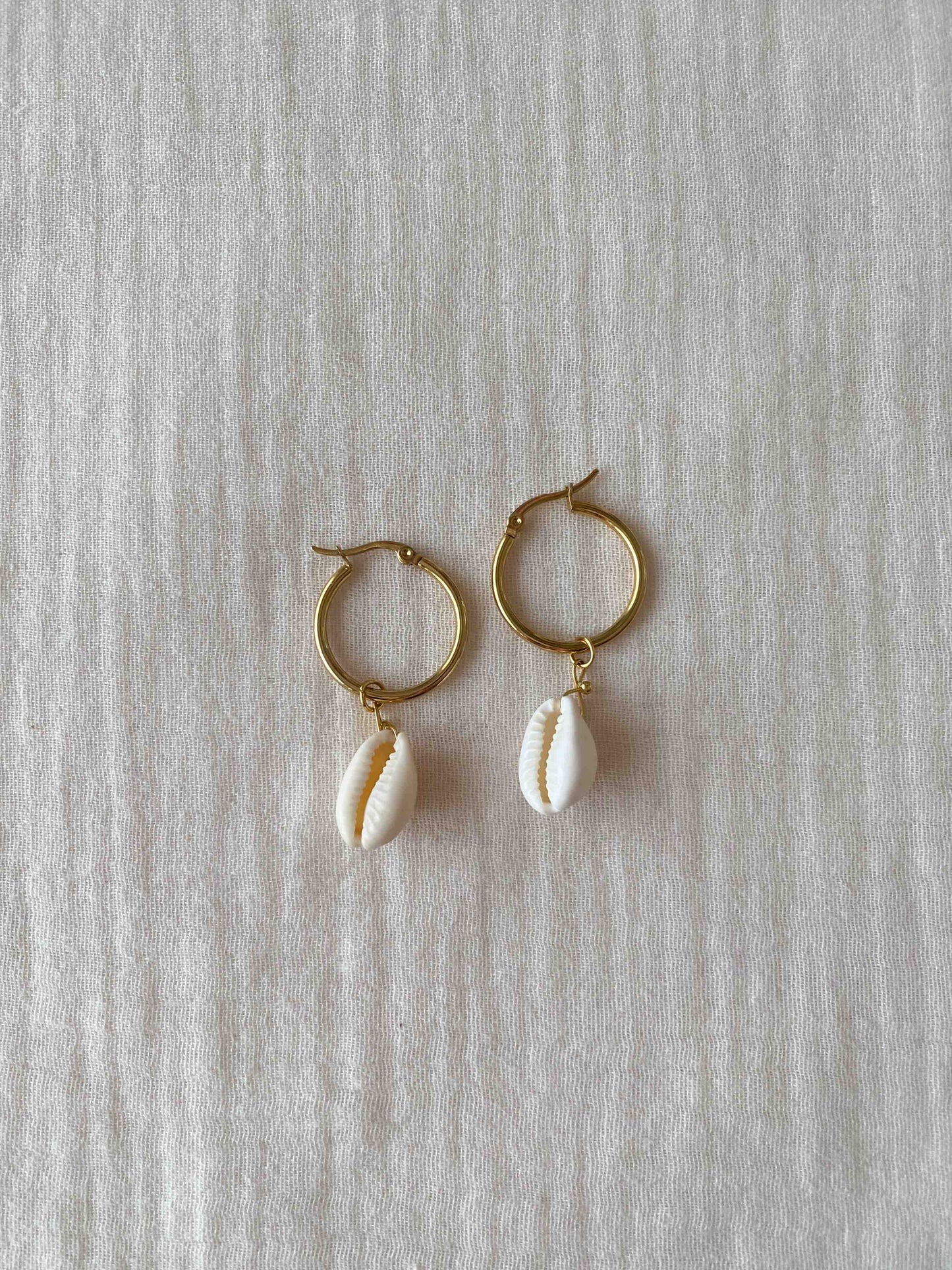 SEA - Pendientes concha basic aro grande