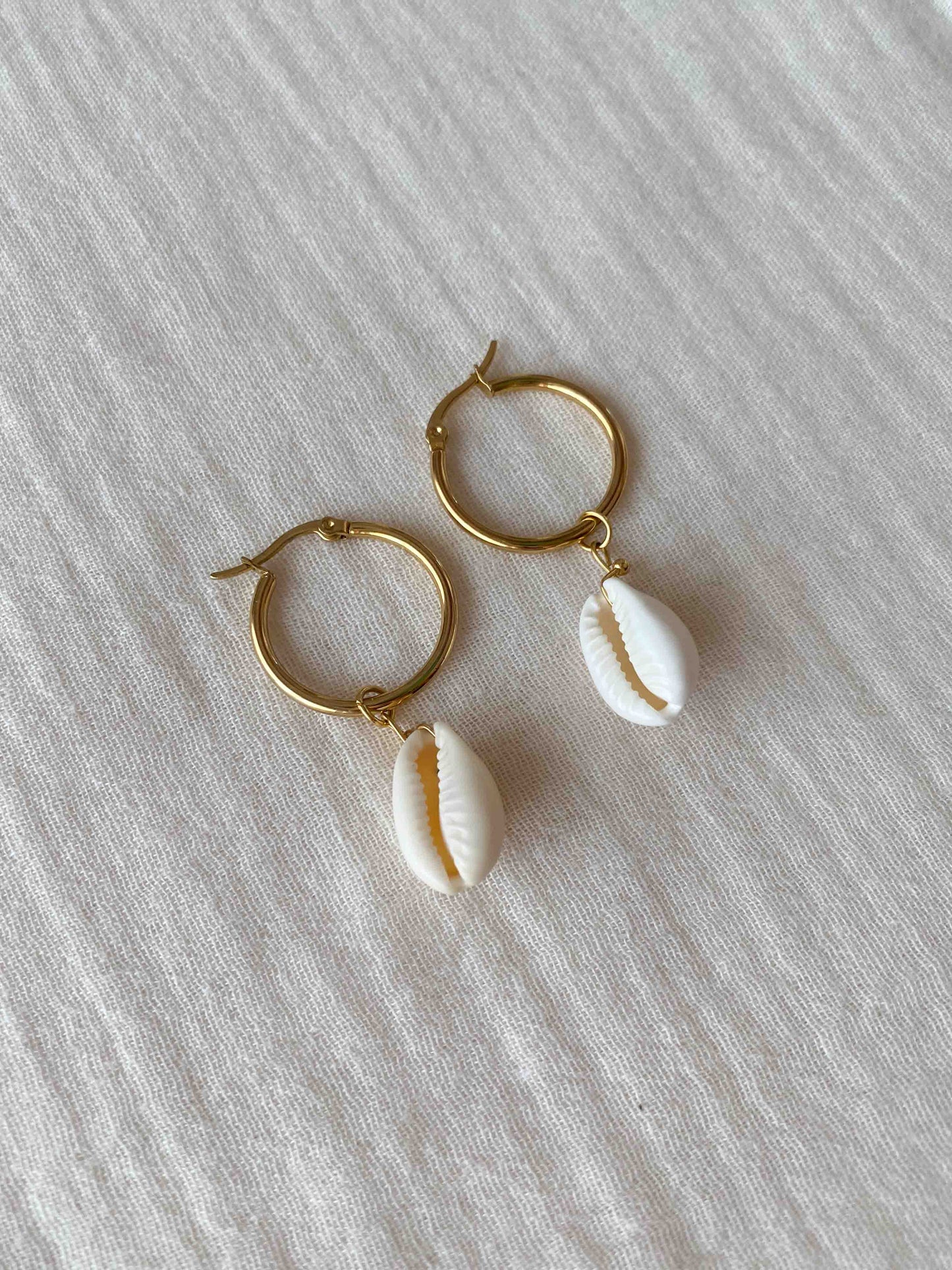 SEA - Pendientes concha basic aro grande