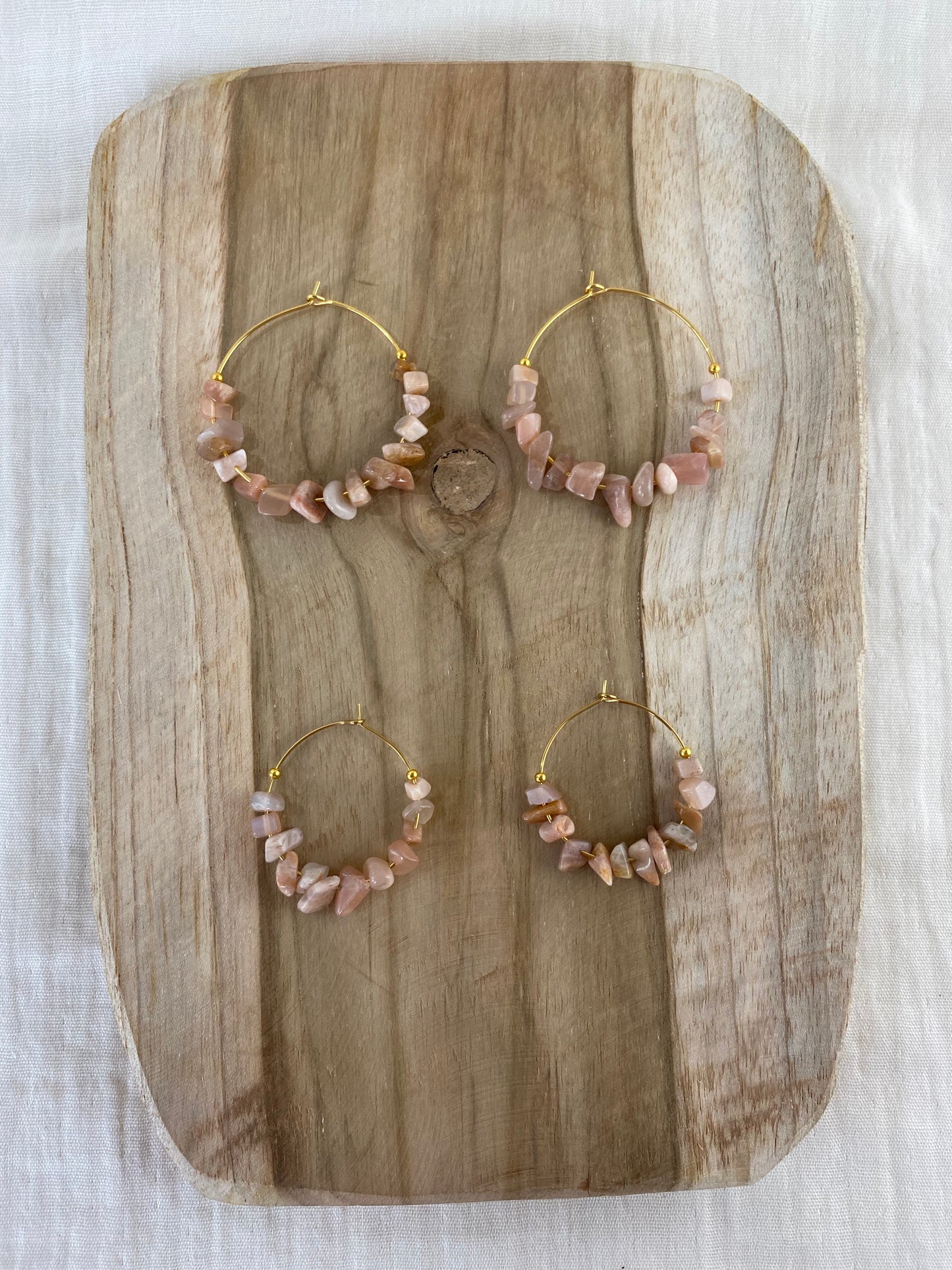 FIRE - Rose Quartz Earrings