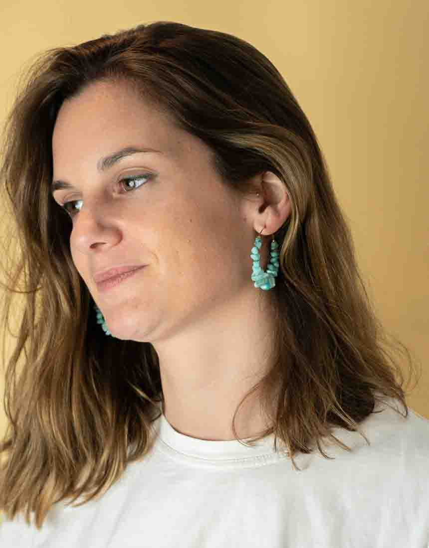 FIRE - Turquoise Earrings